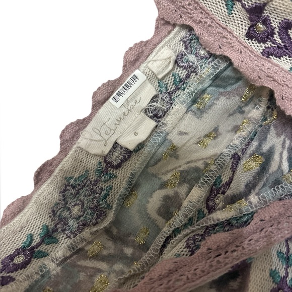 Anthropologie let me be floral embroidered lace dress S flowy bohemian $248 - Picture 7 of 13